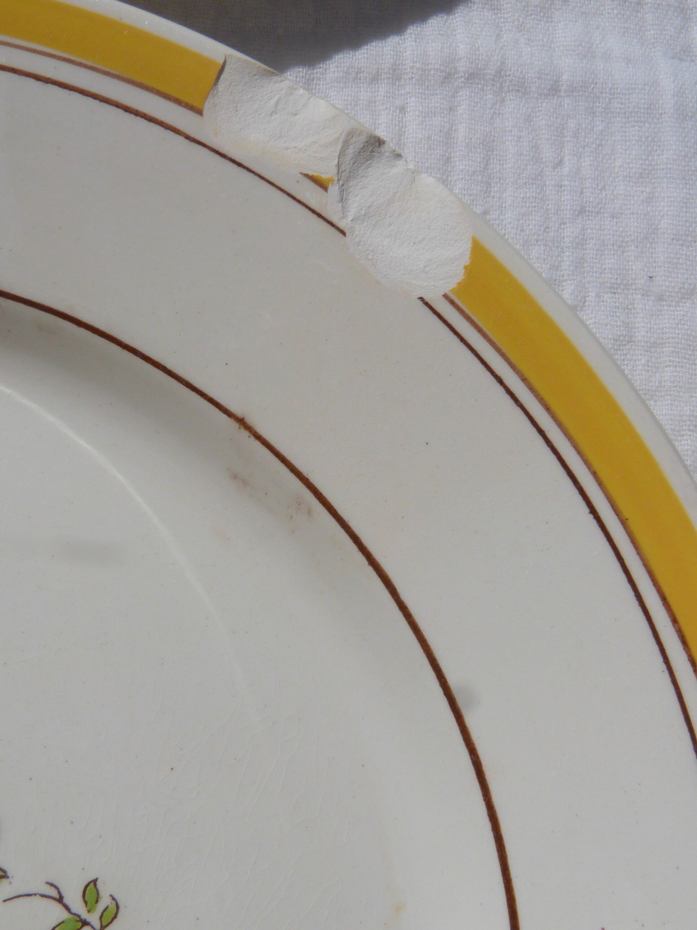 Set de 5 assiettes oiseau Boch la Louvière
