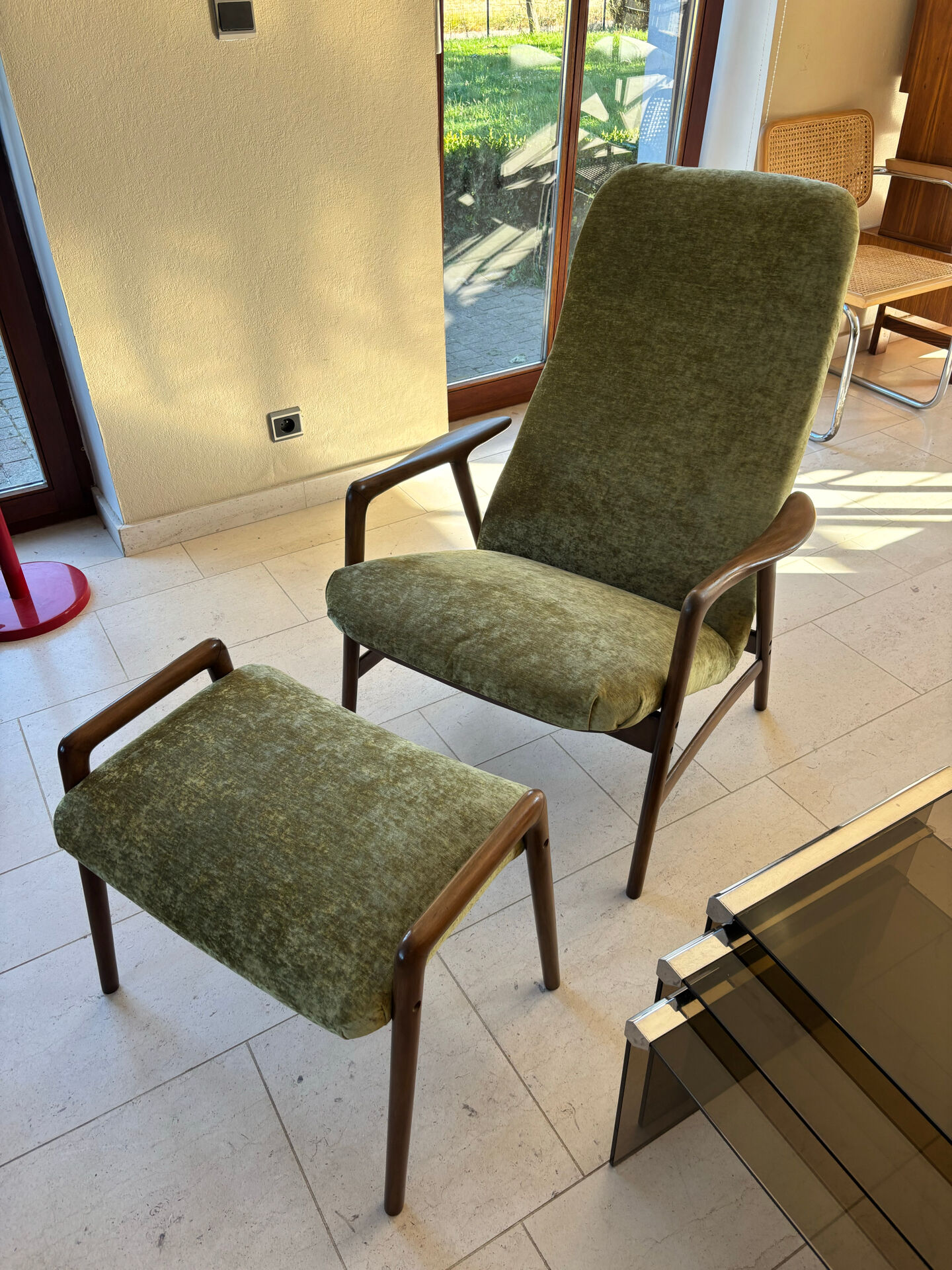 Fauteuil et ottoman Alf Svensson