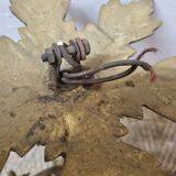 Bronze chandelier art deco 3 tulips