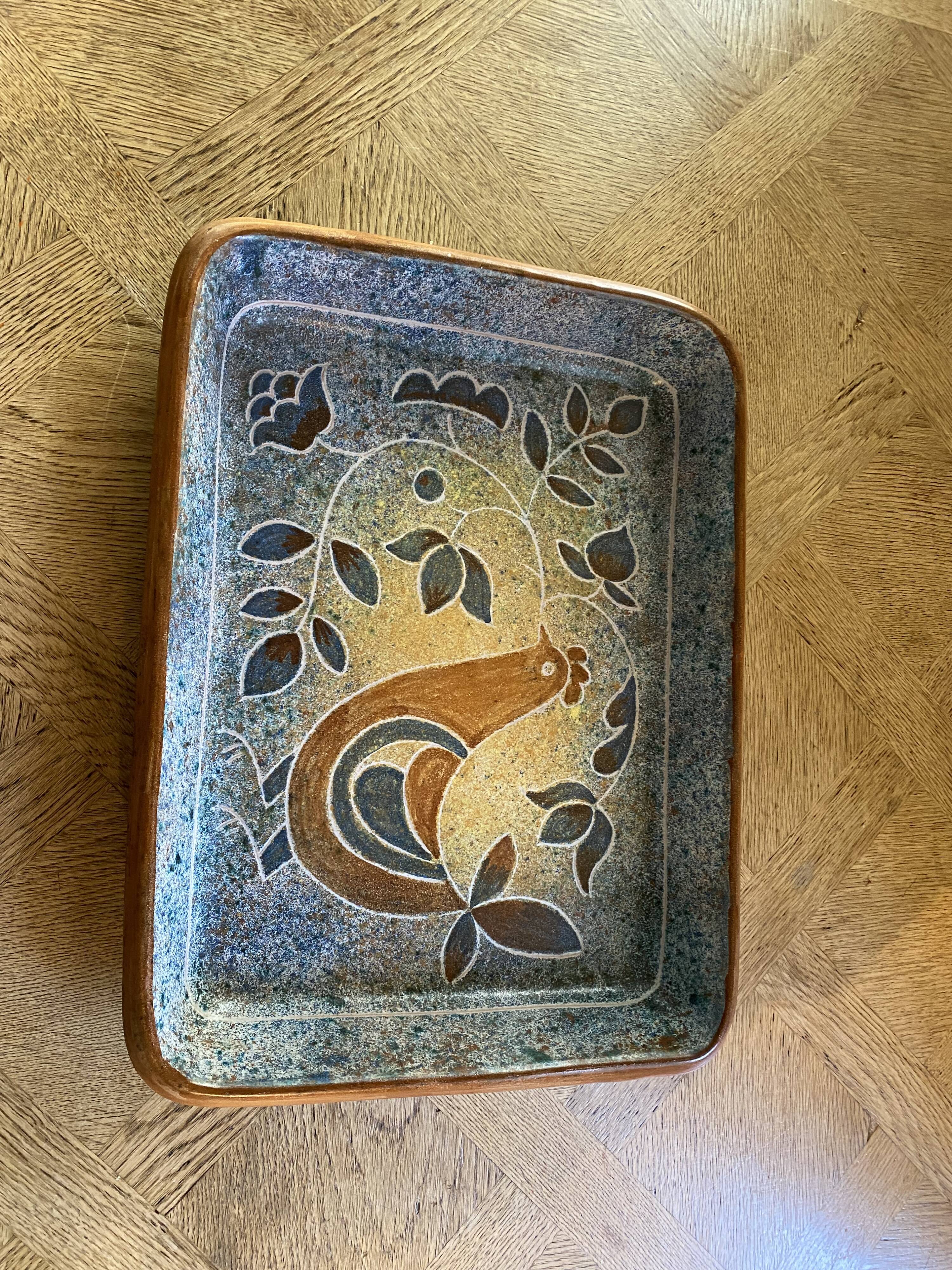 Ceramic dish Bernard Buffat