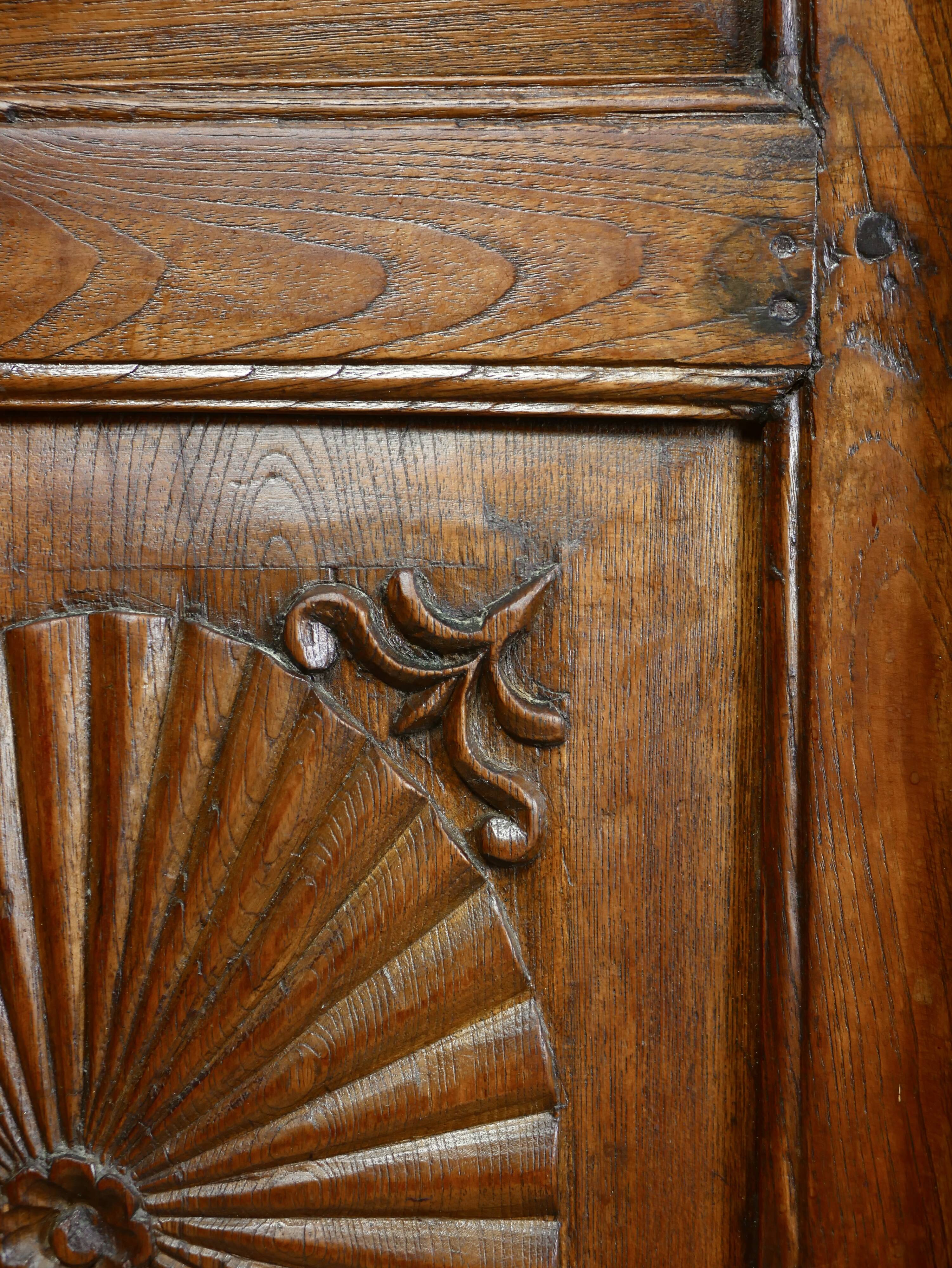 Antique carved wooden cabinet