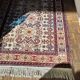 Shirvan urss oriental rug wool handmade rectangular 1940 burgundy and ecru with fringes 100% wool