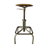 Industrial designer stool Heliolithe design werzalit vintage