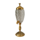 Fontaine à absinthe cristal taillé métal doré 1960
