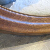 Mirror oval wood molding