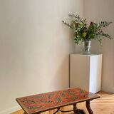 Wooden Table with Glazed Ceramic Table Top