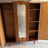 Vintage wardrobe with compass feet