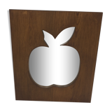Apple-shaped mirror 36x42cm