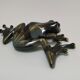 Vintage glazed ceramic tree frog