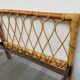 Pair of vintage rattan twin bed