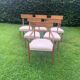 5 chaises et 1 fauteuil époque Empire