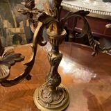 Bronze candle holder