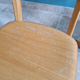 Pair of children's chairs by Casala in solid beech, 1960s.