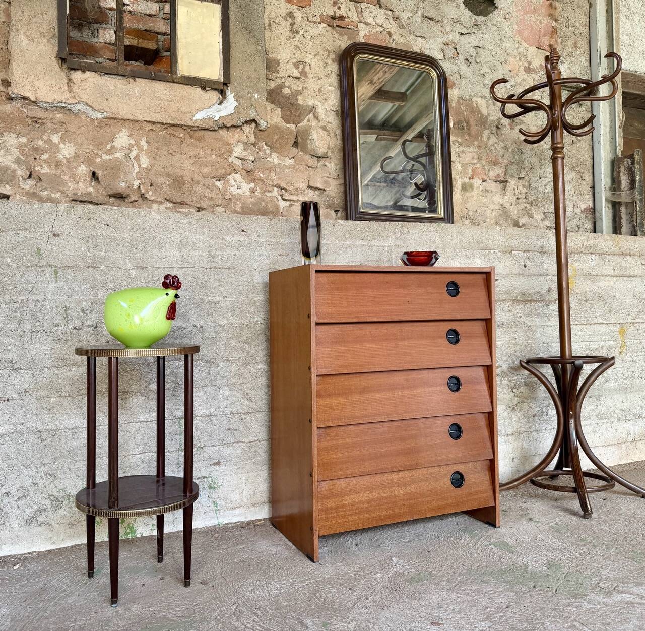 Vintage teak shoe cabinet – 1960s