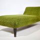 Mid-Century Daybed Chaise Lounge in Fabric, 1960s