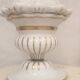 Large hand-painted gilded chandelier mangani ceramiche porcelain