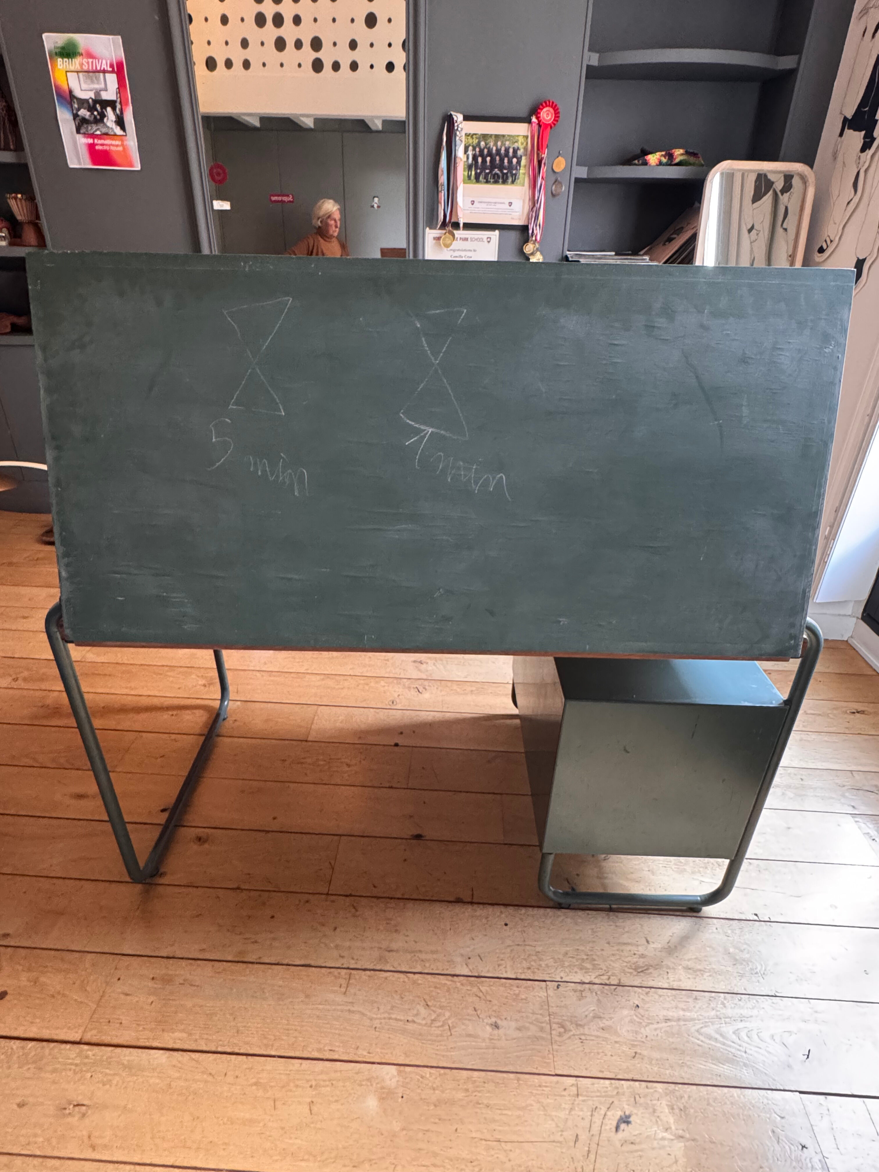 Industrial desk - vintage school