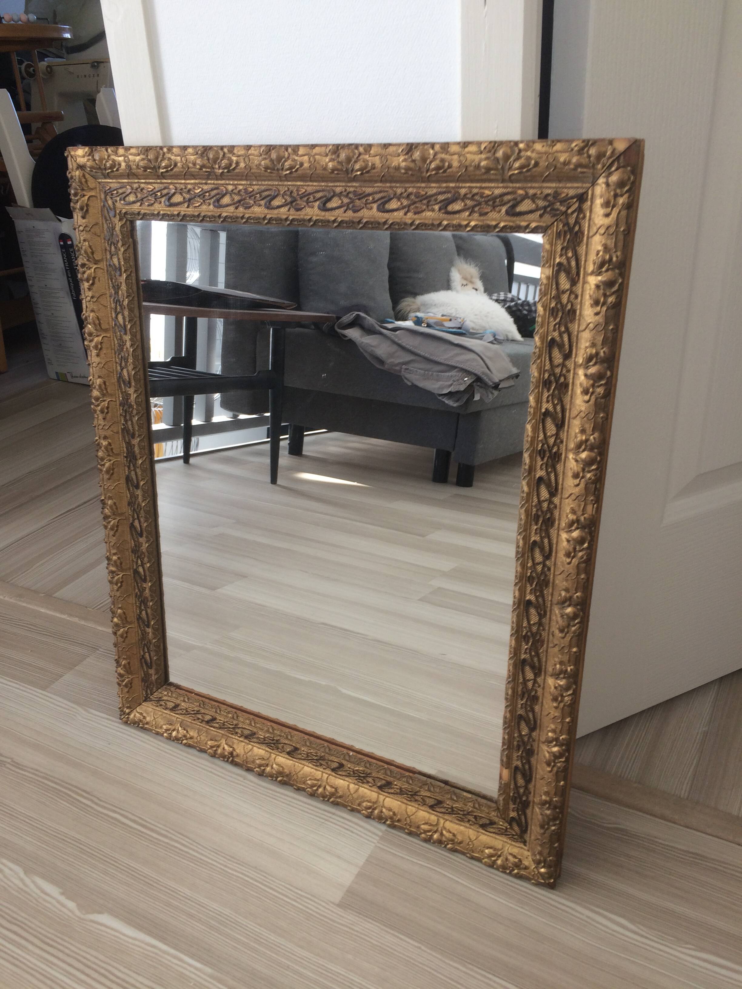 Antique gilded mirror 61x51cm