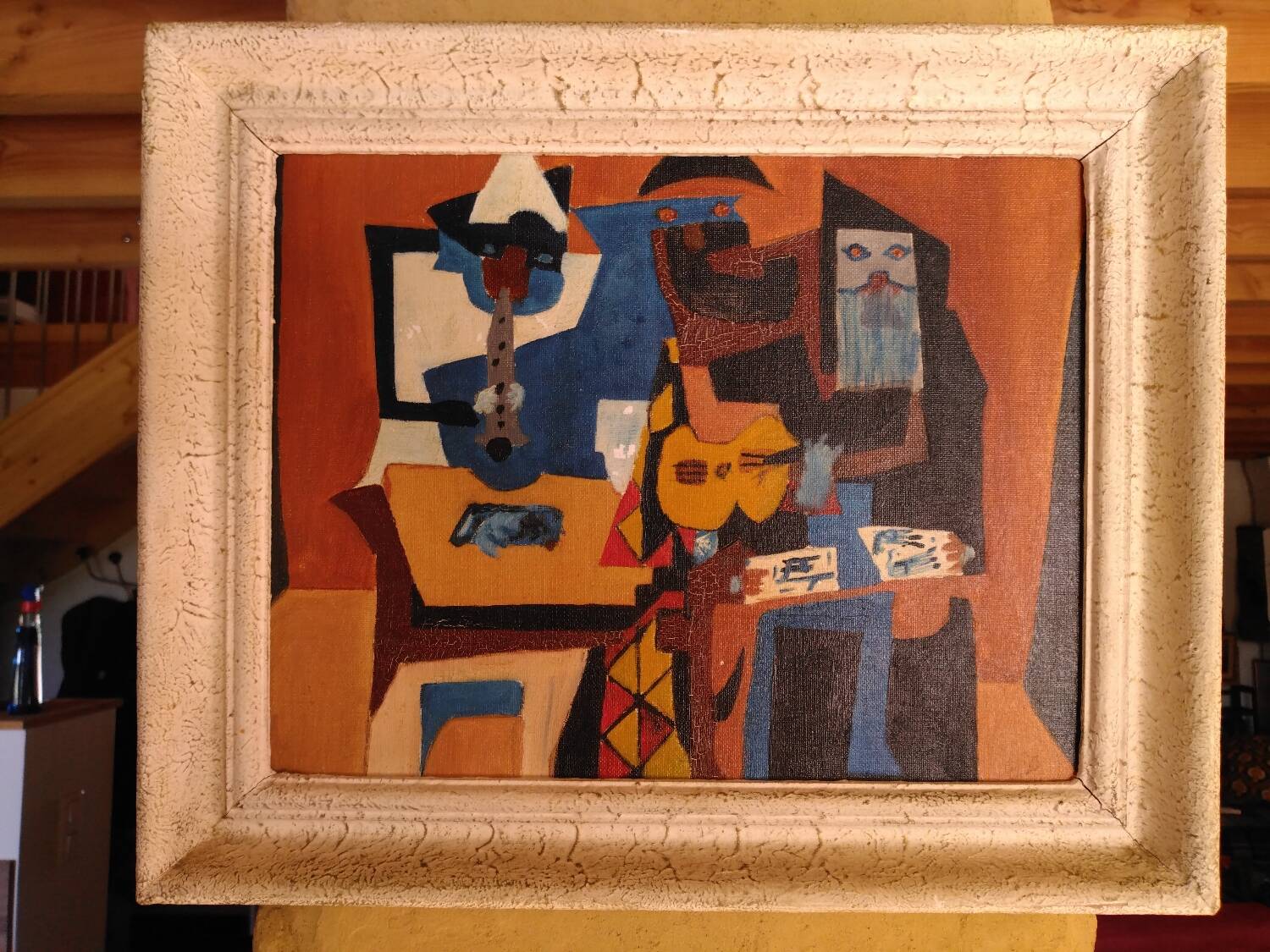 Oil on canvas 3 musicians