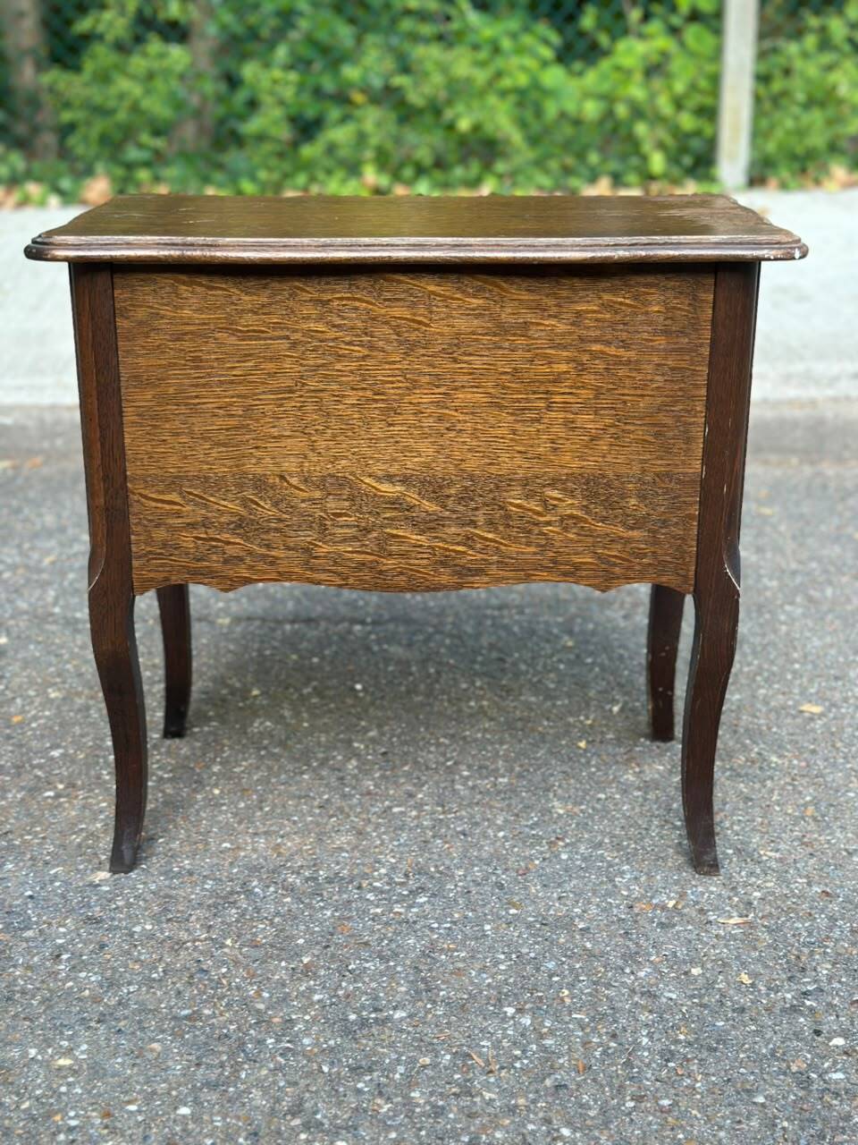 Nightstand - work table - wooden sewing box in Louis XV style 197