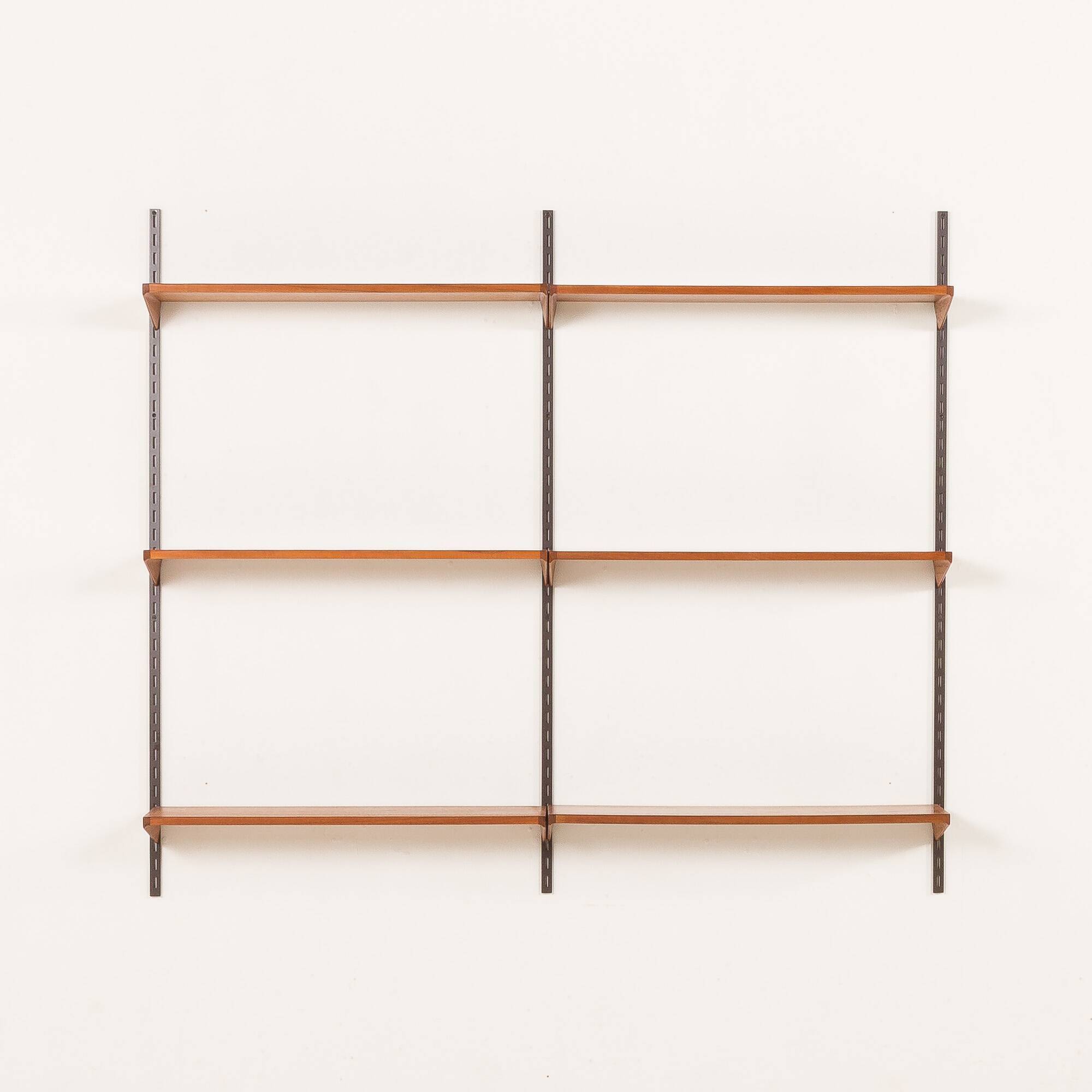 Kai Kristiansen shelving unit, set of 6 shelves, FM Møbler, Denmark 1960s