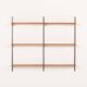 Kai Kristiansen shelving unit, set of 6 shelves, FM Møbler, Denmark 1960s