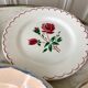 Set of 6 mismatched dessert plates Digoin, Badonviller Salins (Jacqueline) 30s-40s