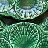 Vintage ceramic oyster plates