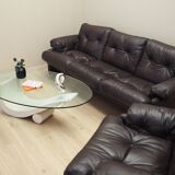 Leather living room set, Italian design, 60s, manufacturer: B&B Italia, designer: Tobia Scarpa