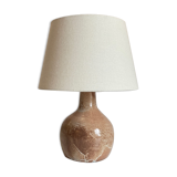 Artisanal lamp in vintage enamelled stoneware