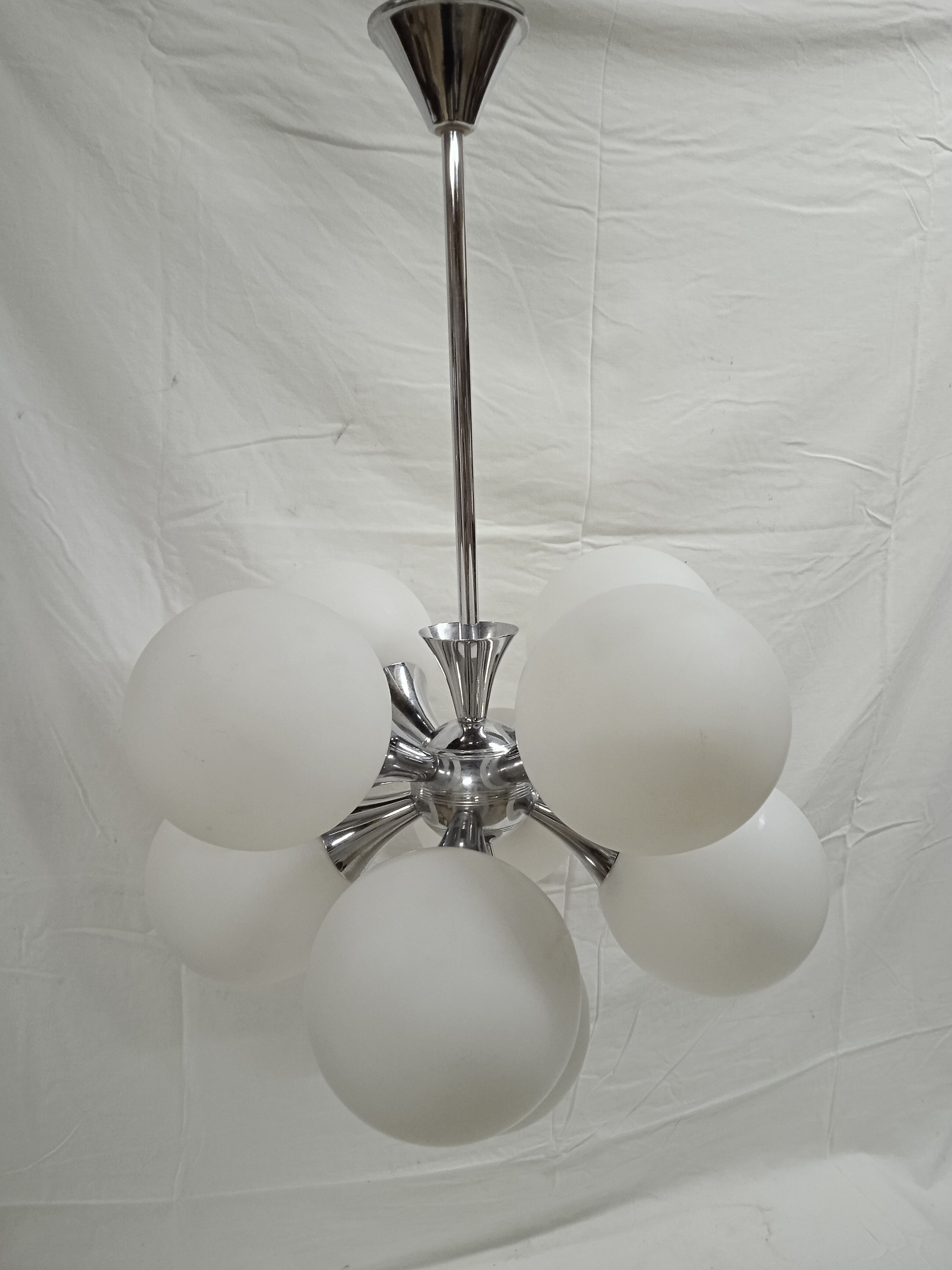 Lamp Sputnik chrome metal