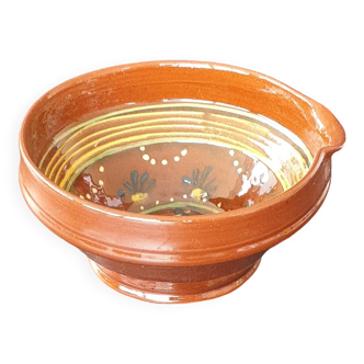 Savoyard pottery Marnaz Cream salad bowl