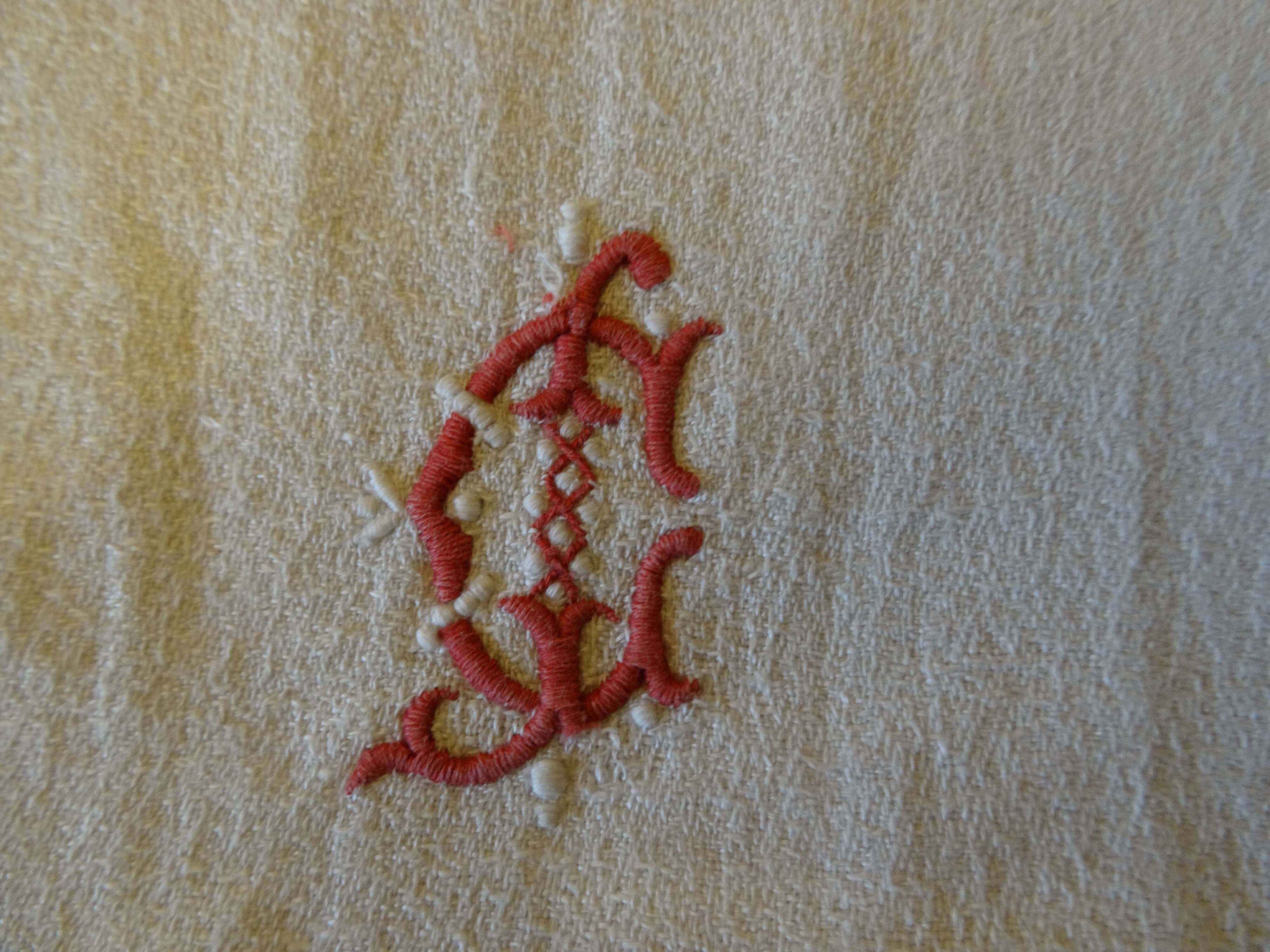 Vintage cloth with CJ monogram