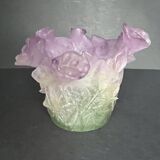 Daum vase in glass paste