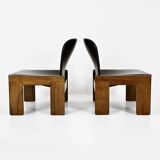 Set of 2 model 925 lounge chairs by Afra & Tobia Scarpa for Cass