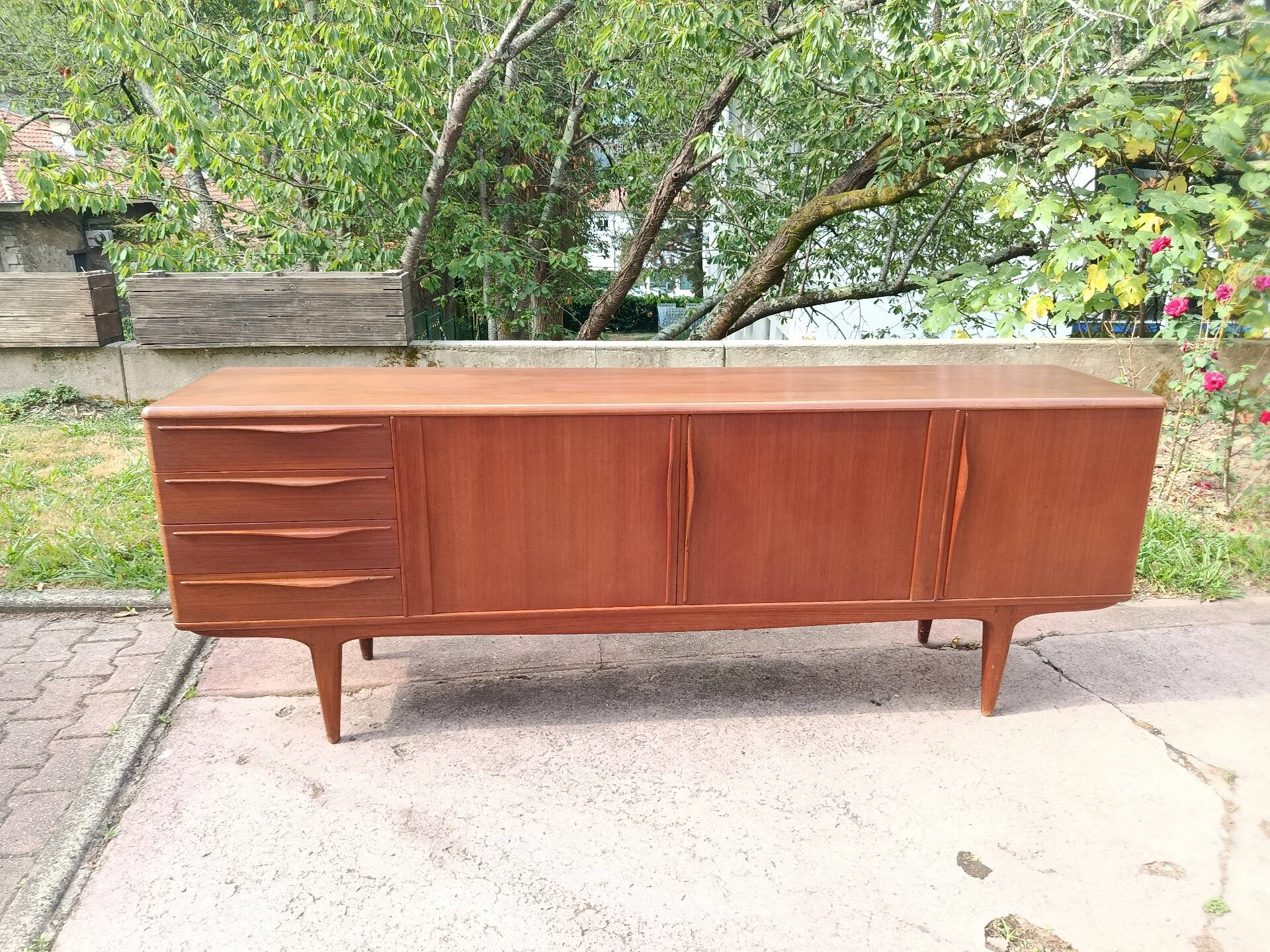 Scandinavian teak sideboard
