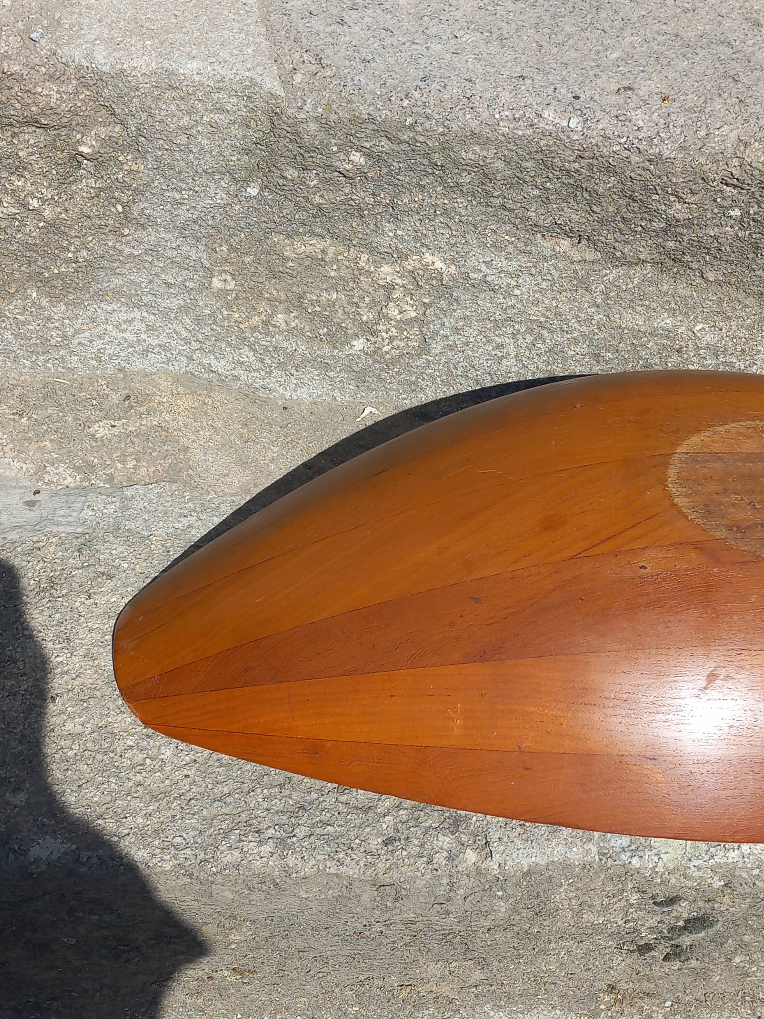 Scandinavian teak fruit bowl stamped from the 1950s.