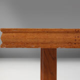 Table basse Art Déco en chêne années 1940