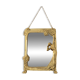 Vintage Art Nouveau Gilded Brass Wall Mirror