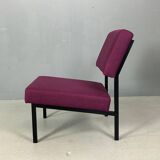 Gijs Van Der Sluis Eggplant colored Lounge Chair model 36 ZA, 1961
