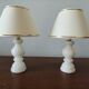 Pair of vintage alabaster lamps