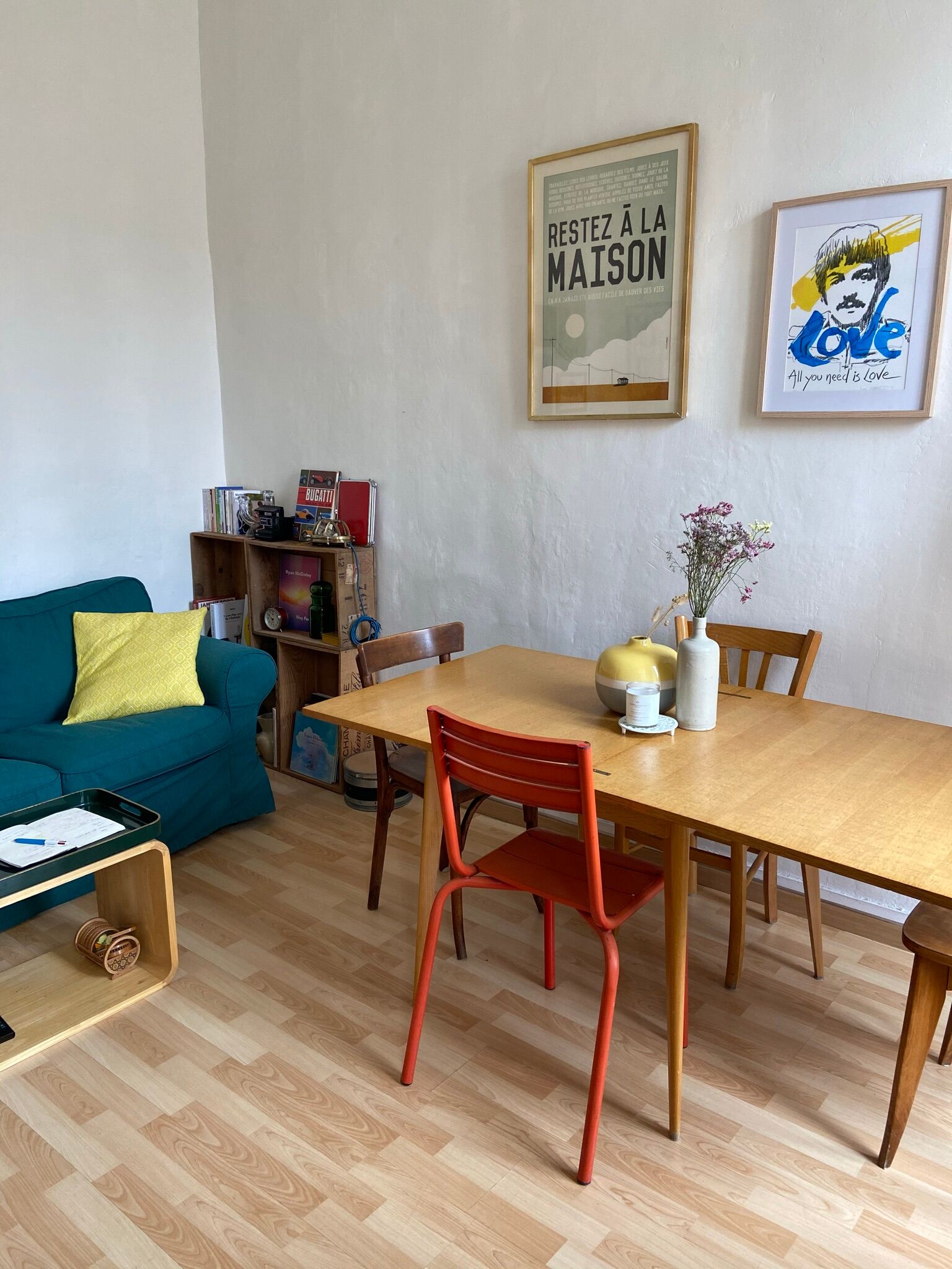 Vintage table square wallet 50s