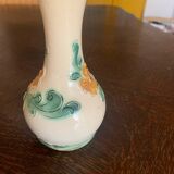 Vase soliflore Remmy fils grès décor fleurs vintage