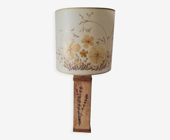 Lampe en gres modele herbier raymonde leduc