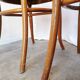 Set of 4 Vintage Bentwood Dining Chairs: Cane Back, Leather Seat, Thonet St