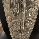 Large patterned glass vase