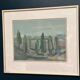 Original Swedish Oil on Paper – “Trees” by Gunnar Fohlin – Signed –