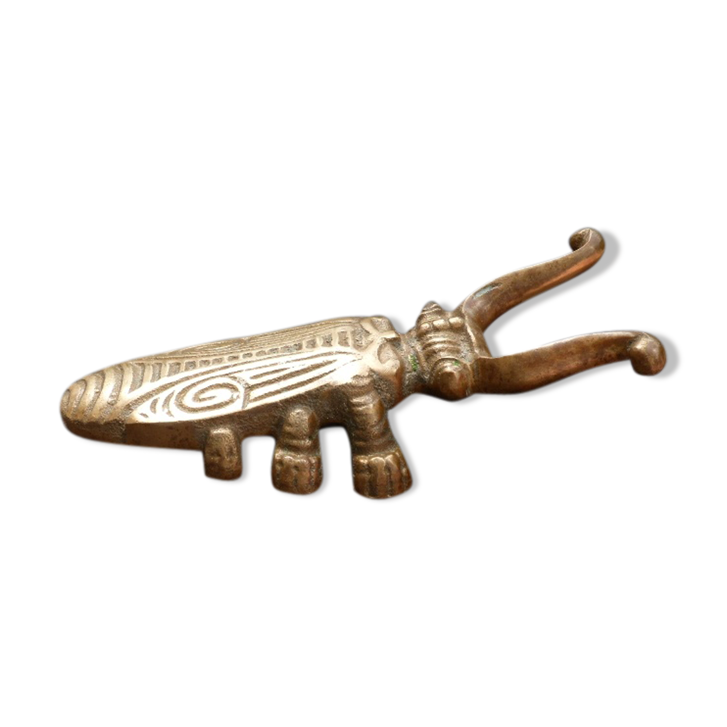 Vintage bronze beetle