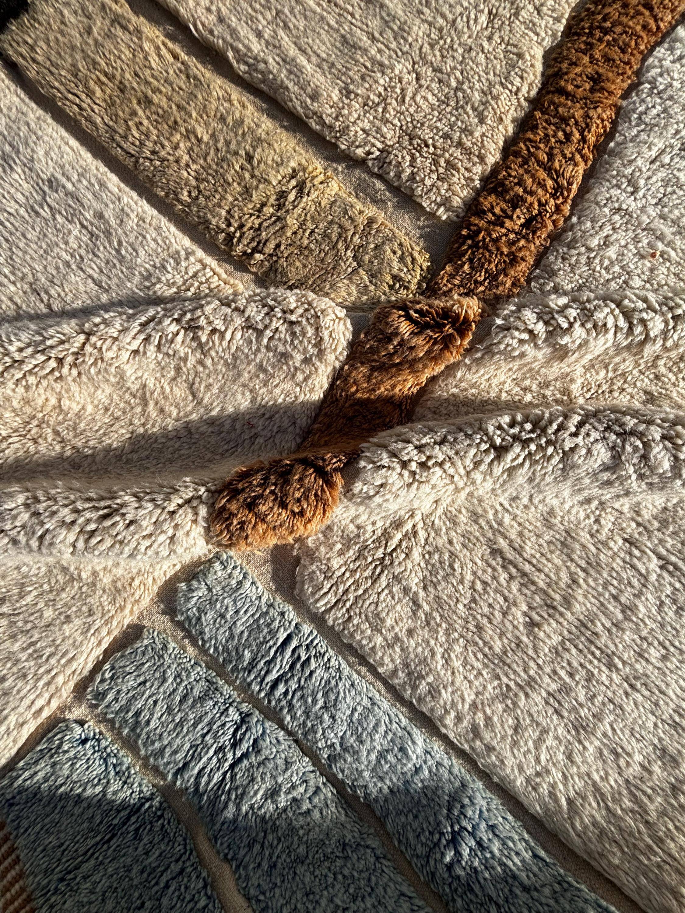 Handmade pure wool Moroccan rug 3x2 m