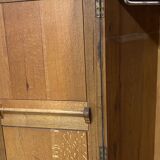 1930s English oak cabinet
